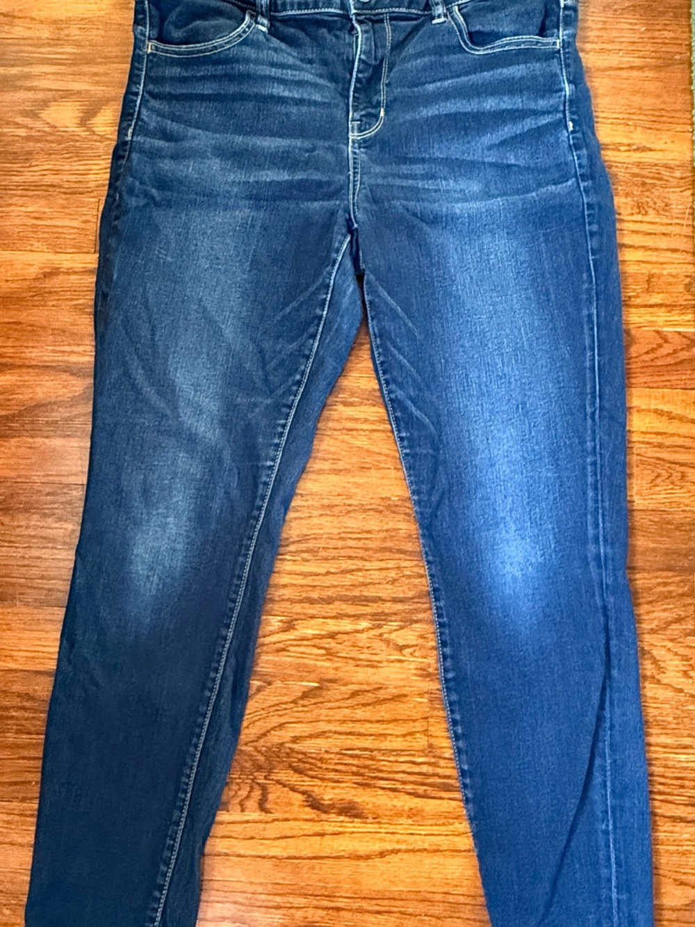 American Eagle Outfitters Skinny Jeans in Dark Blue Wash